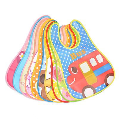1pcs Quality Bib Adjustable Baby Bibs Plastic Waterproof Lun