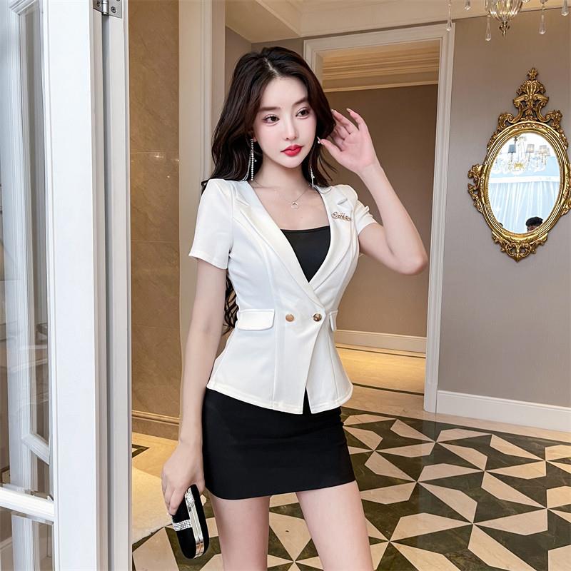 spa足浴技师工作服套装高端足疗水疗馆前台工装三件套显瘦ktv制服