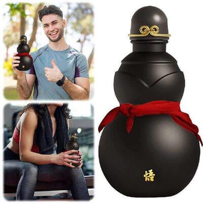 900ml Gourd Water Bottle Chinese Retro-Inspired Wu Kong