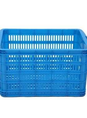 特580塑FKU料转用筐蔬菜框通物周流包装塑料筐耐磨厚蓝色塑料周转
