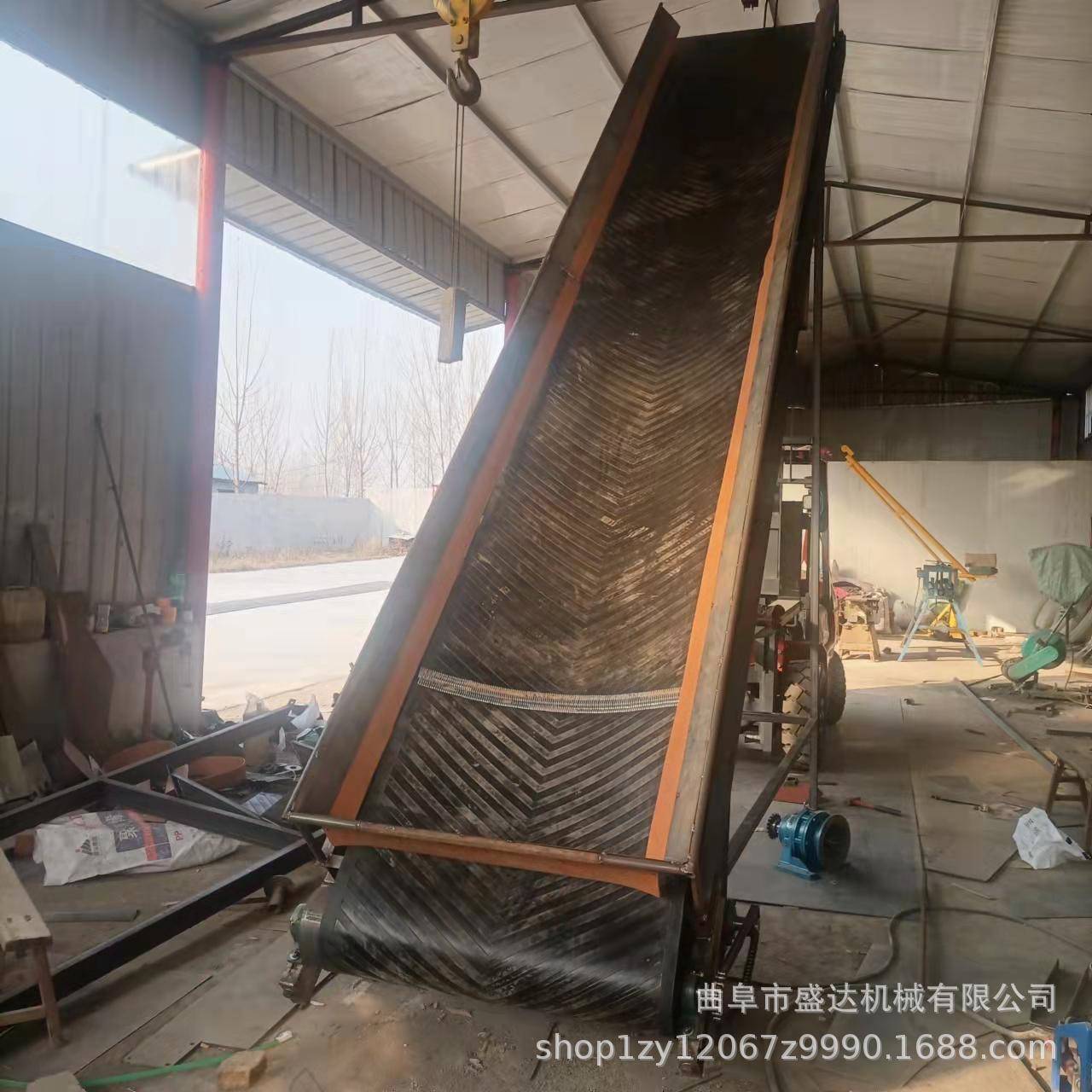 60宽带装大豆装车卸带货皮带SD-PDJ送机小型爬0坡上料传输送机