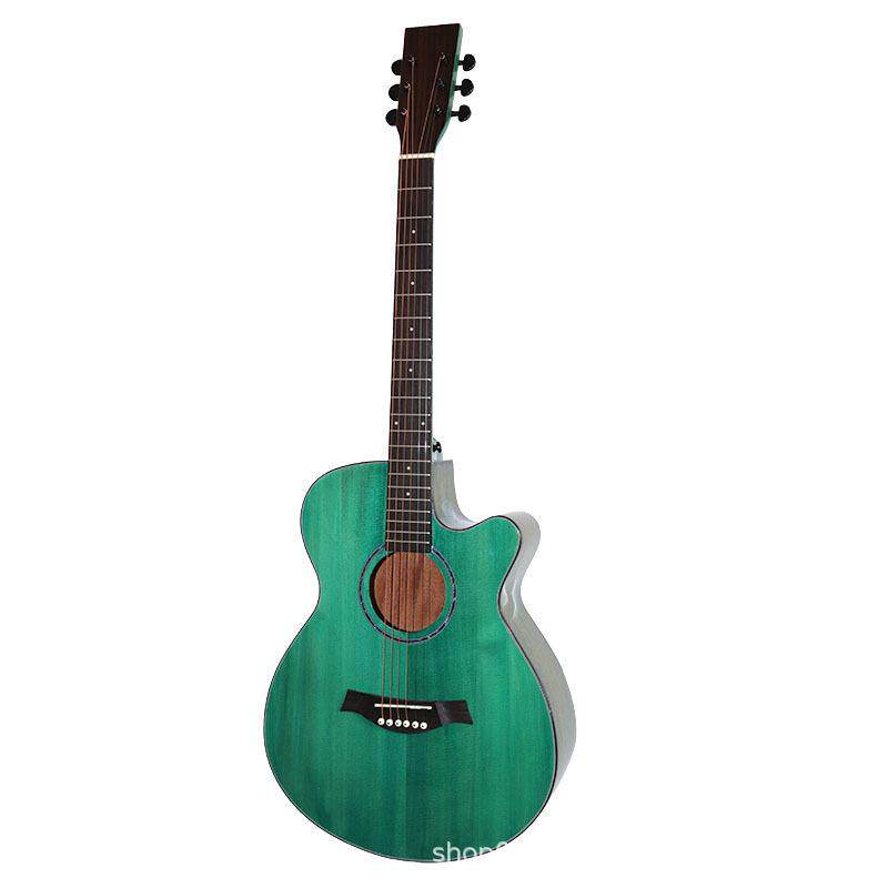 40寸云杉单板抛光吉他 民谣 单板 Guitar 真实工厂