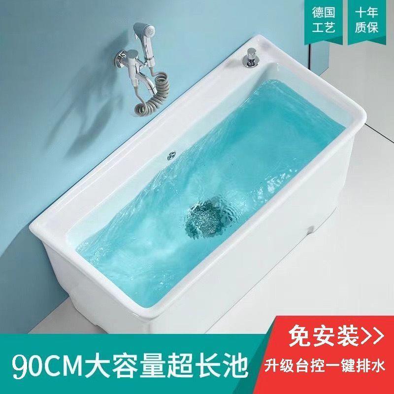加长拖把池60cm大号拖池陶瓷室外拖墩JMZ把布池洗盆阳台70-80-布9