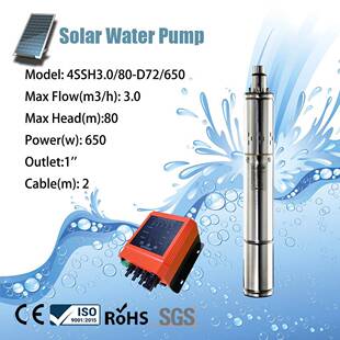 D72 650 无堵塞污清水离心泵4SSH3.0 不锈钢自吸式