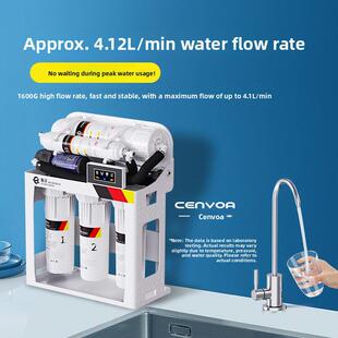 勤沃净水器反渗透800G加大流量杜邦陶氏RO膜直饮1600G商用纯水机