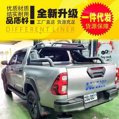 hilux海拉克斯revo/vigo皮卡车货箱改装件龙门架防滚架护栏带筐