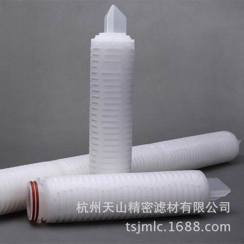 厂家直销聚亲水偏氟乙烯折叠滤芯丨亲水PVDF滤芯0.45-um
