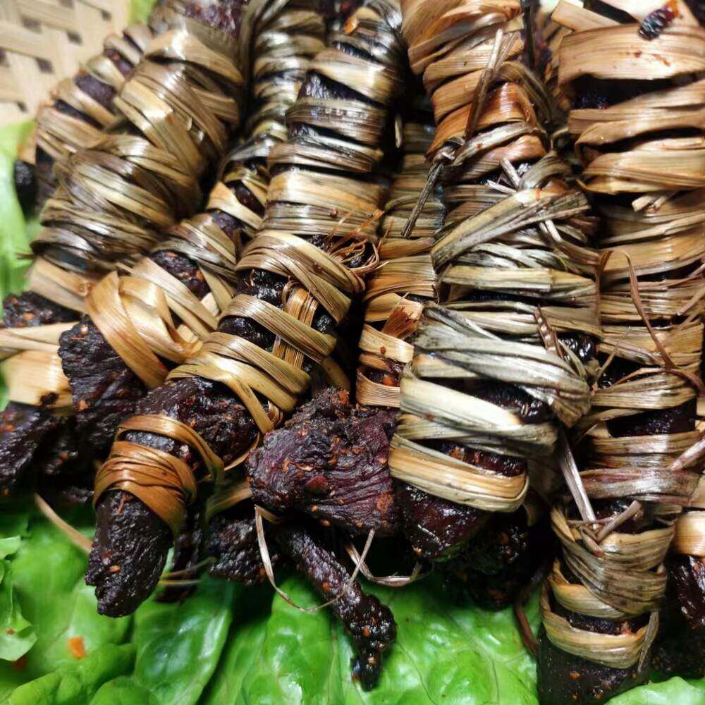 新疆包邮云南德宏特产 傣味牛肉干 干巴 香茅草牛肉干 干巴冬阴汤