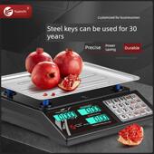 元 秤称重家庭厨房水果小卖 池精密数字秤30公斤公斤定价秤商用台式