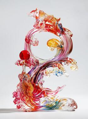 采购产品釉面鱼装饰品，锦鲤鱼，金鱼装饰品，每年剩余的礼物，客