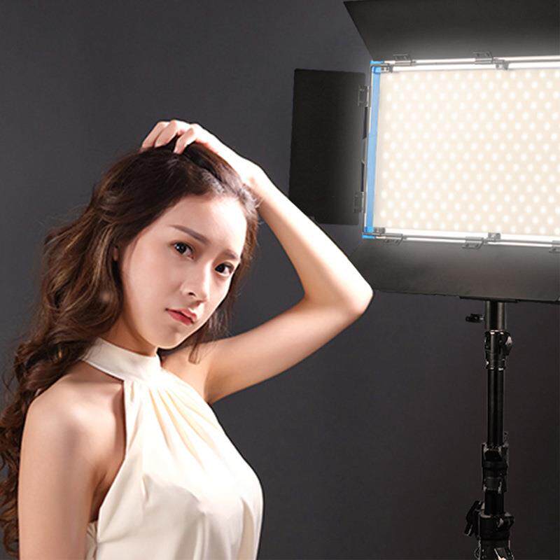 摄影灯led补光灯柔光灯影视灯直播灯演播室常亮灯双色温100W恒光