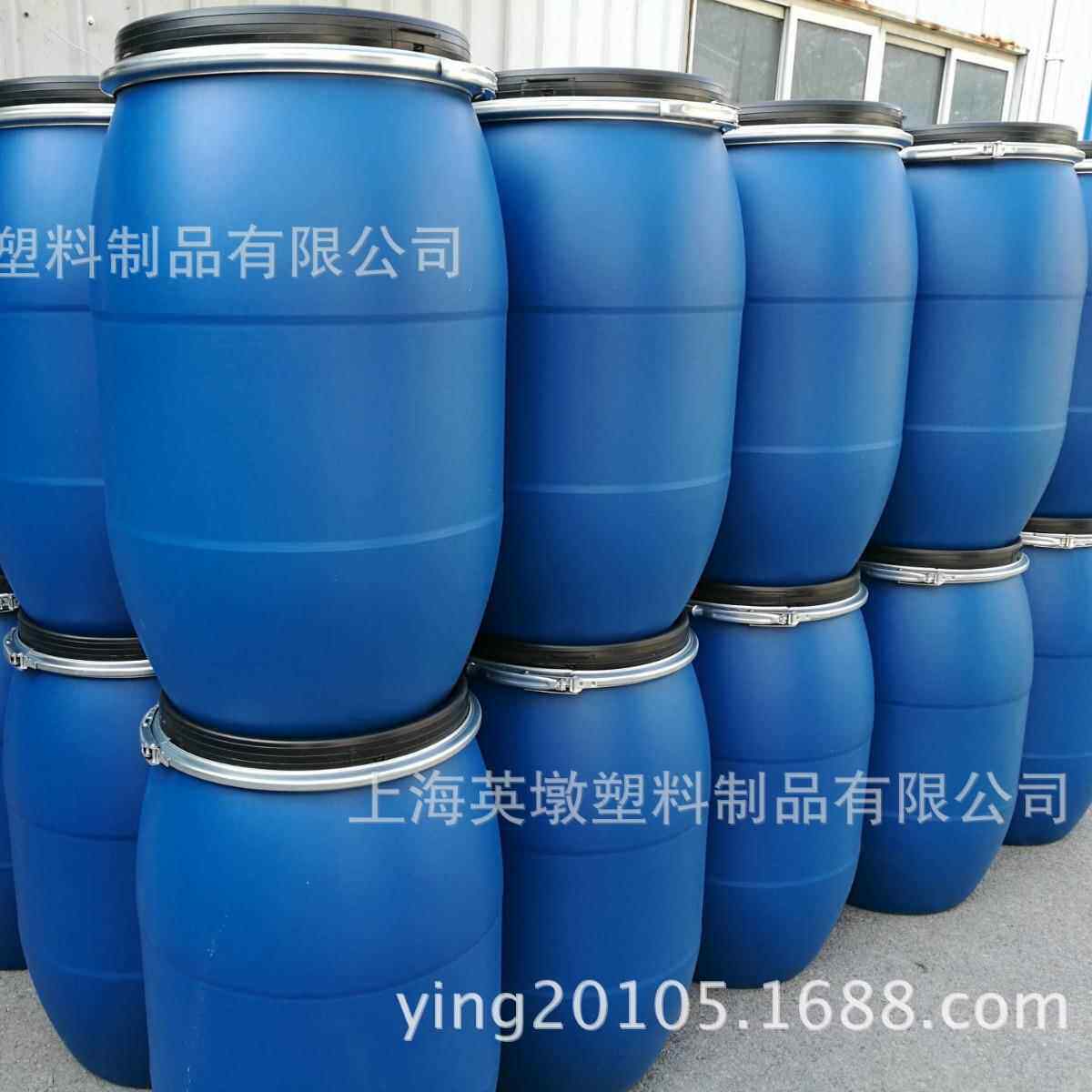 加厚塑料桶化工桶HDPE耐酸碱箍桶水桶圆桶油墨法兰桶塑料制品