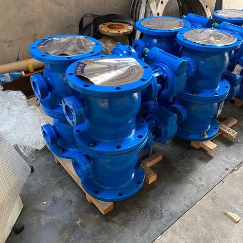 PQ340Y-10C DN500涡轮上装式偏心半球阀 冶金电力石油化工 用