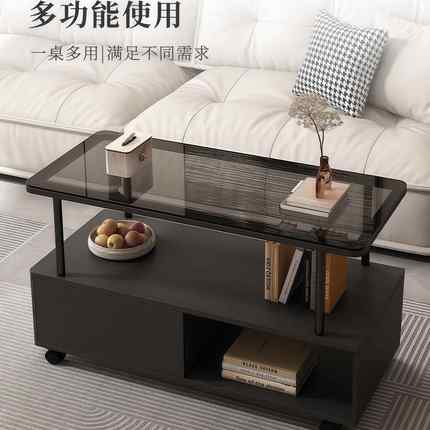 1355奢沙发侧边柜轻小桌子可储移动茶几夹缝收纳柜厅子客角几简易
