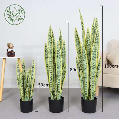 仿真虎客皮塑料假树植植528675物落地盆栽树厅室内花装饰假绿盆兰