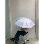 原创术设晕染撞色防晒折叠计黑胶雨伞 夏日郁金香 正品 pom两p艺