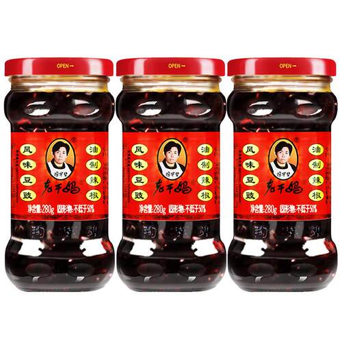 辣子鸡拌面老干妈风味鸡油辣椒280g风味豆豉辣子鸡下饭酱拌面