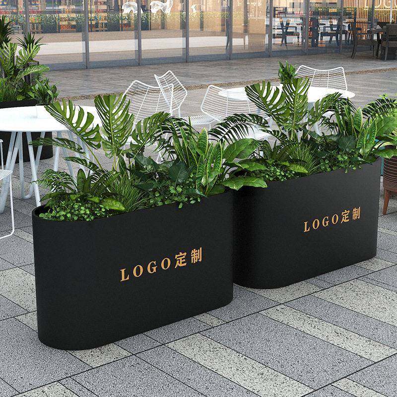铁弧花箱组合餐厅花槽户外隔断花摊奶茶店咖啡厅户外花盆花坛,商业/办公家具,花坛/花箱,淘宝优惠券,粉丝福利购,淘宝优惠卷