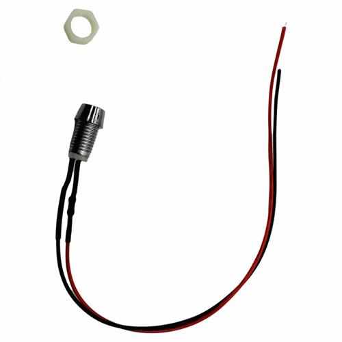 电源信号灯8mm小型指示灯LED二极管塑料型 3V5V12V24V220v带线