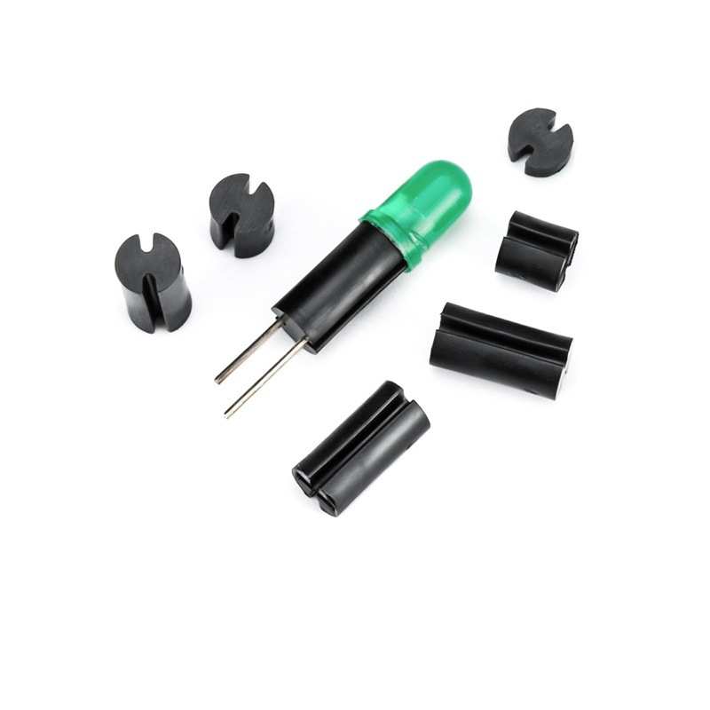 垫￠隔离二极管黑色灯座高柱槽灯柱间隔5发光管柱led柱座双led