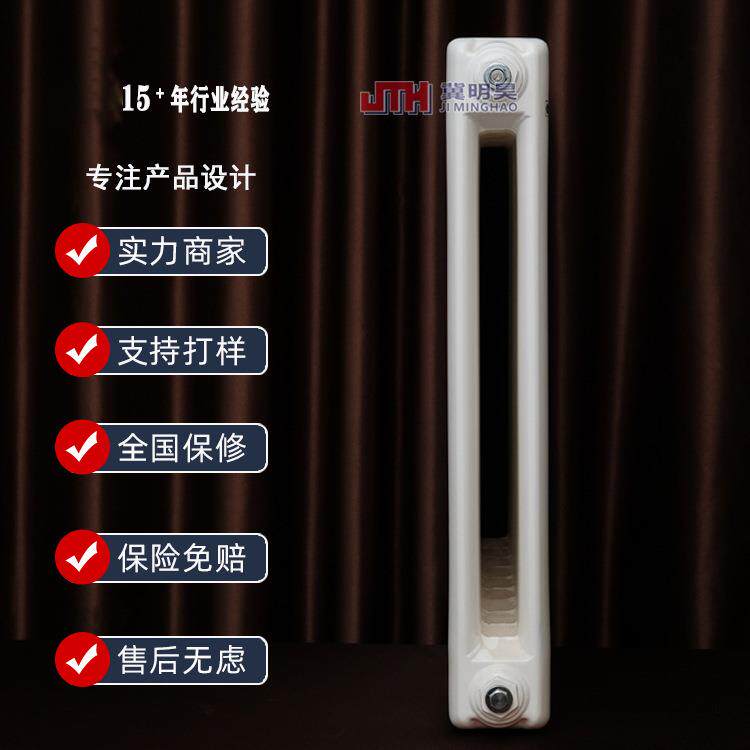 工程暖气片6030钢二柱散热器立式家用钢制水暖散热片集中供暖施工