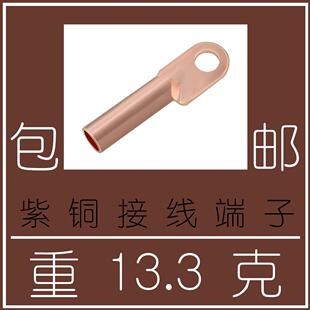 DT纯紫铜线鼻子电线铜线鼻子接线端子堵油铜接头铜料包邮2元商品