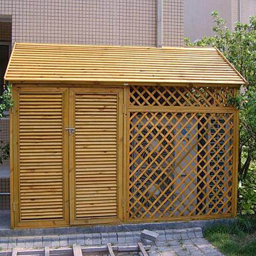 防腐木设备房庭院户外工具房锅炉木屋凉亭