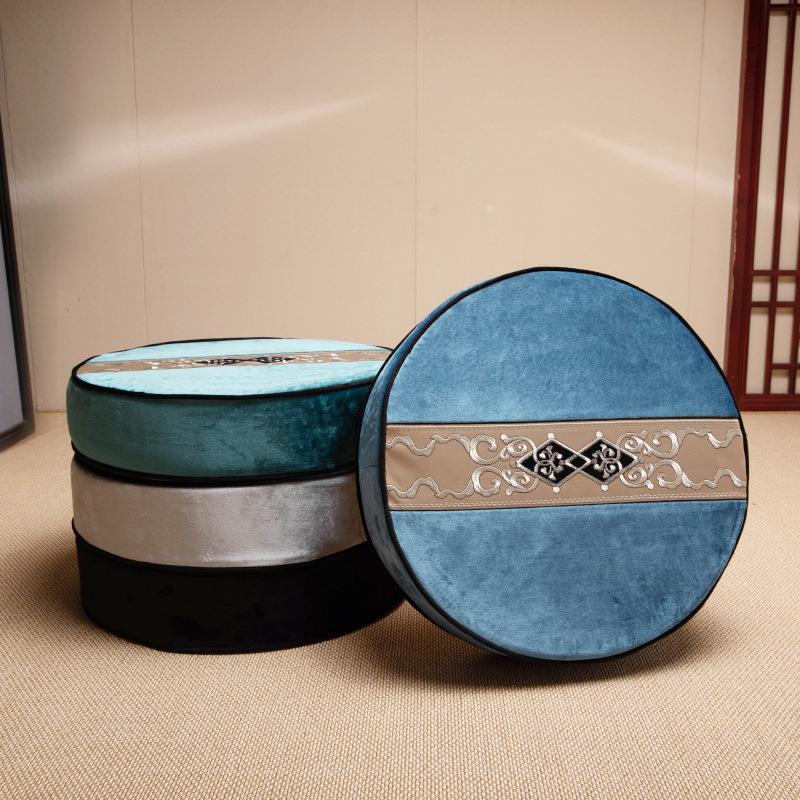 拜佛垫家用打坐禅修坐垫冥想垫圆形蒲团垫卧室榻榻米地板垫厚
