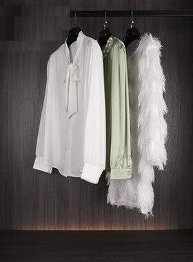 样板间衣服衣帽间软装饰品简约现代绿色主题软装摆件