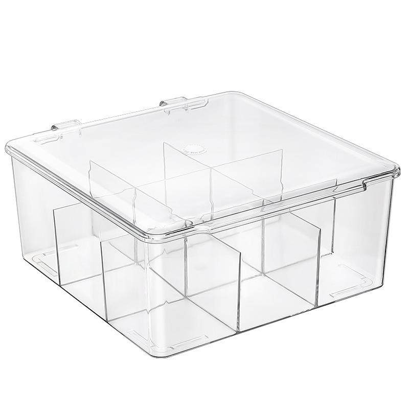 儿童发饰收纳盒透明多格宝宝可爱盒子发箍发卡头绳发夹皮筋首饰盒