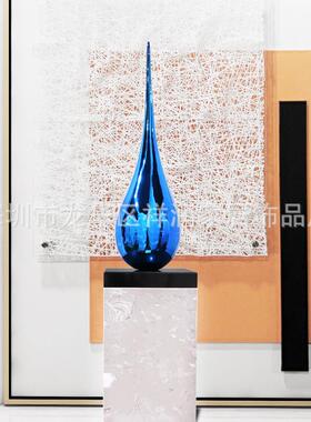 板样房间抽象水SXU前滴雕塑摆件售楼创处酒店大堂台客厅意艺术装
