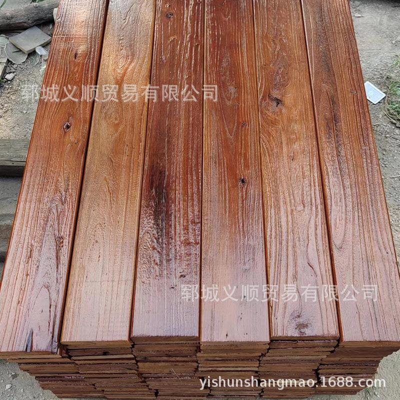 老榆木门板原木旧木板实木吧台复古地板老门板老榆木茶桌茶台