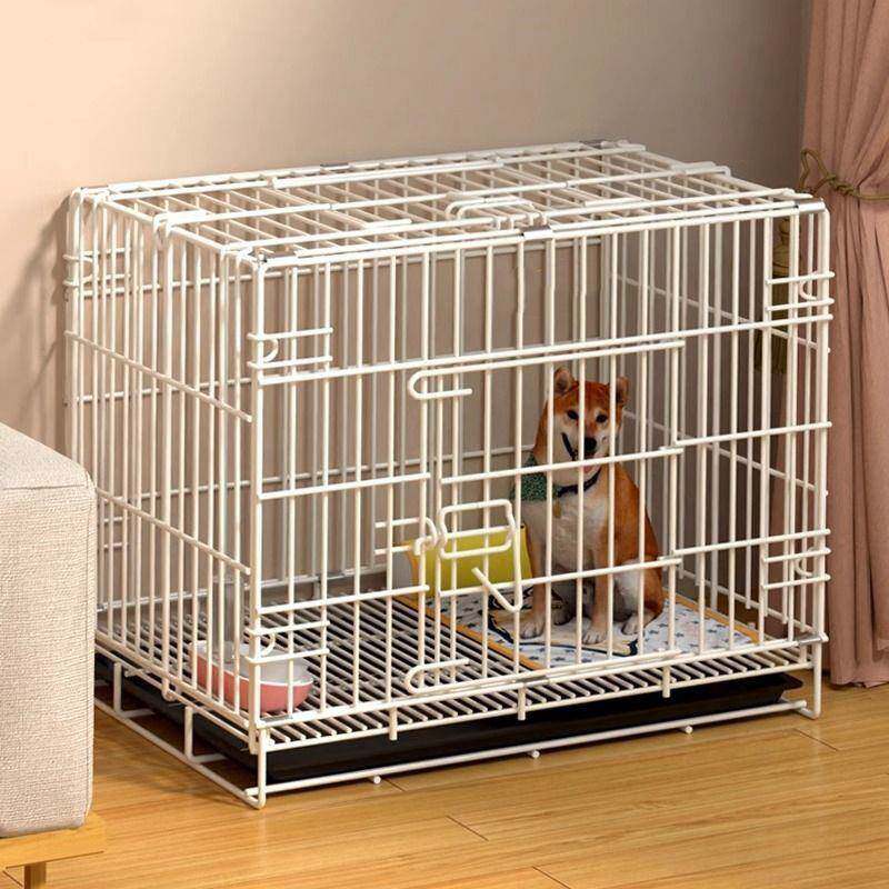 狗笼子小型犬泰迪室内带厕所中型犬柯基比熊家用大型宠物狗窝猫笼