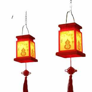 2025新款太阳能庭院装饰灯笼挂树新年春节福字户外中式古风灯其他