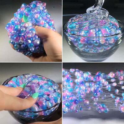 60ml Crystal Jelly Fluffy Ball Slime Mud Addition Cotton Cha