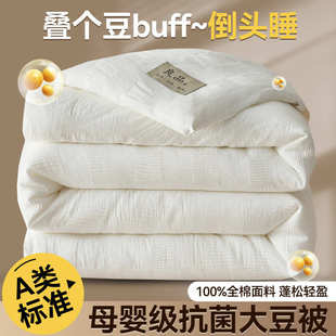 礼品被褥棉全 大豆纤维被纯棉a学生宿舍春秋类加厚保暖被子芯新款
