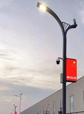 双臂高杆路WNF灯双头太阳能路灯智景观庭院慧草坪投光灯太阳灯能