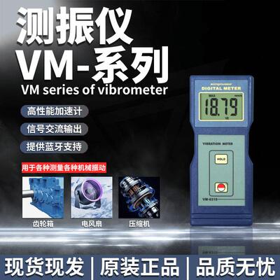 兰泰VM6310数字测振仪振动仪VM6370测震仪振动分析仪测量仪检测器