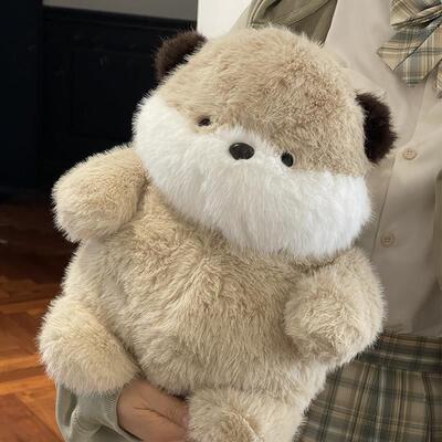 原创可爱海狸公仔儿童安抚娃娃原创毛绒玩具小企鹅玩偶抱着睡觉