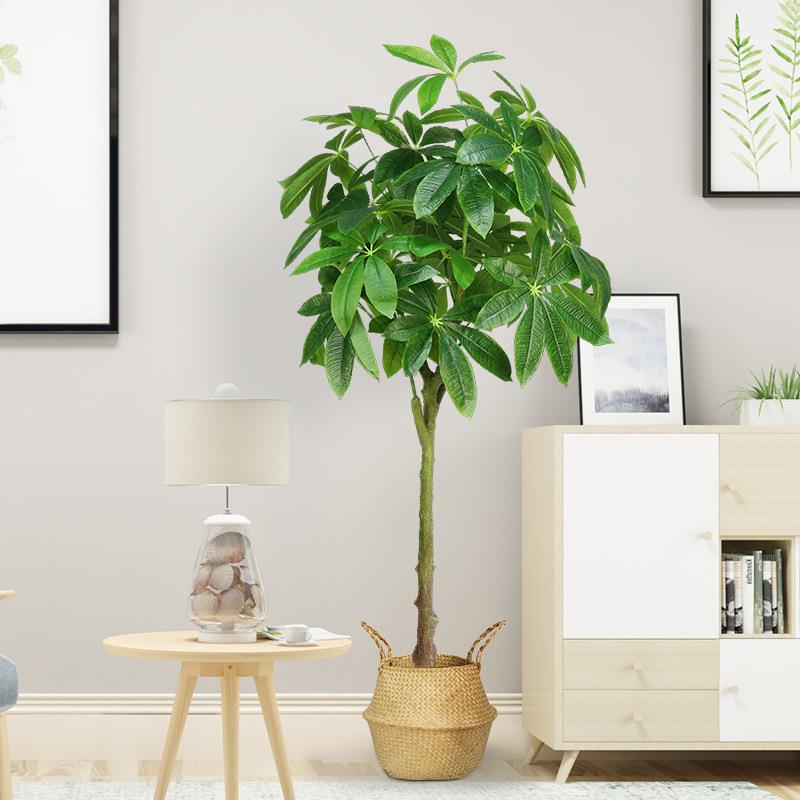 仿真发财树大型落地盆栽植物 塑料假树客厅室内花装饰假绿植盆景