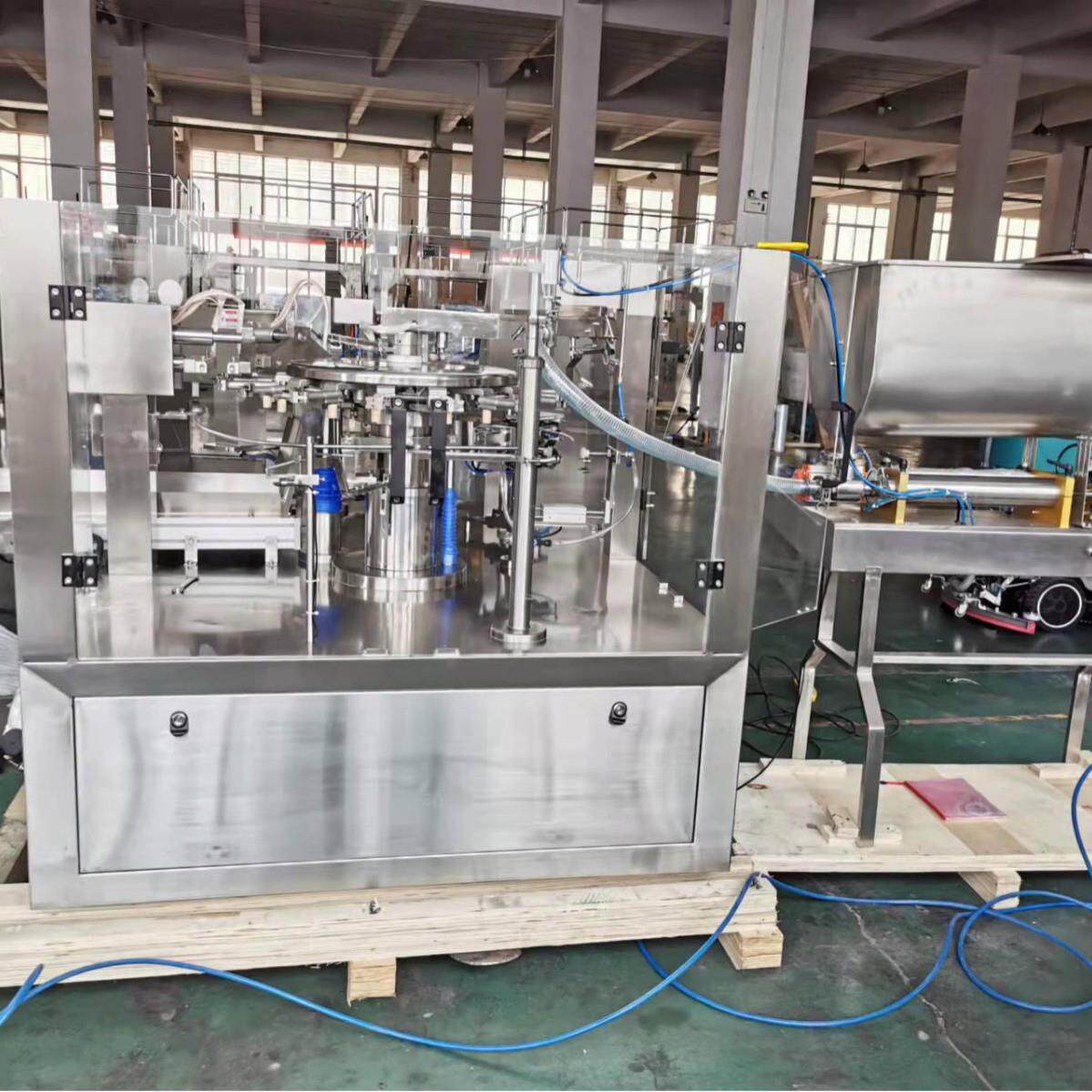 全自动液体给袋式包装机酱料液体预制菜洗衣液外卖料理包给袋机