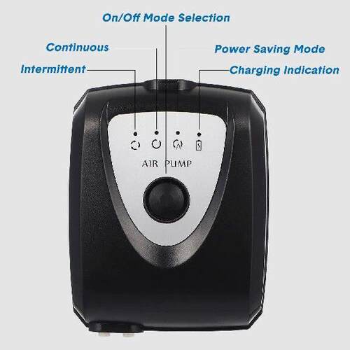 Portable Aerator Pond Solar Aquarium Fish Tank High Output