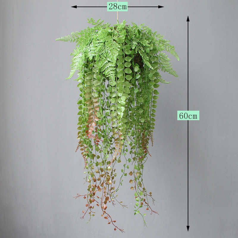 吧台代发叶吊苔藓棚顶店铺假可青苔吊兰植物阳台垂装饰绿色悬挂