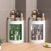 房旋转物架专用台面壁挂置角转角柜调料调味品收纳置BY F967厨物