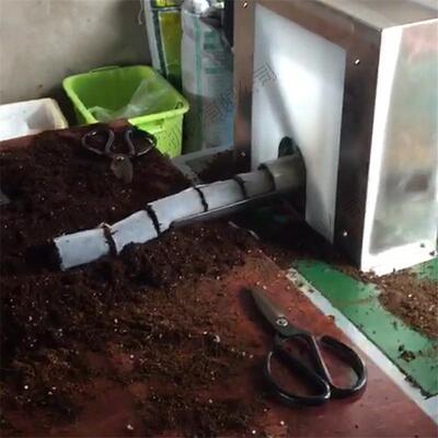 轻基卧式网袋制钵机全自动育苗压块机无纺布营养块成型机