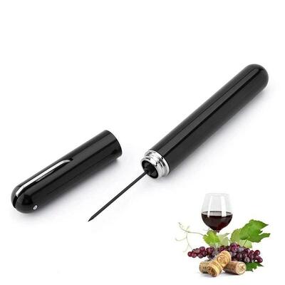 Air Pump Wine Bottle Opener Portable Pen Shape Stainless Ste