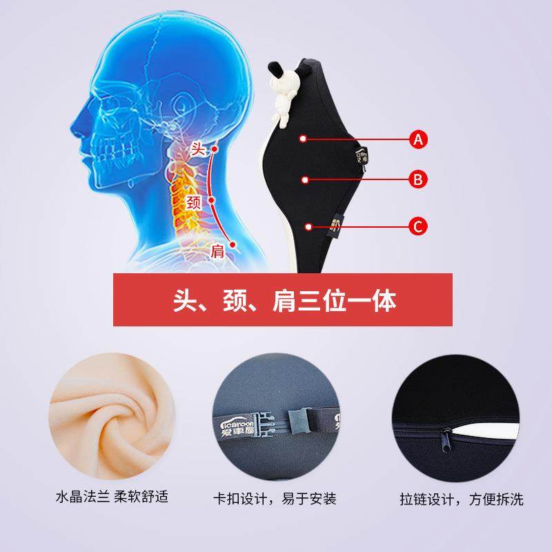 汽车头枕腰靠一对车用颈护枕45525卡通车创意车内靠枕座椅头枕载