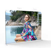 年会签到墙 弹力布 展会宣传背景 铝合金管材 快幕秀背景展架