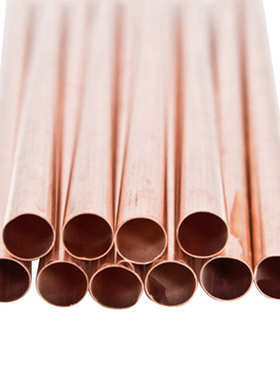 塑红铜塑用铜包54mm水电器材-铜管水管空心塑胶水管白色15包空调