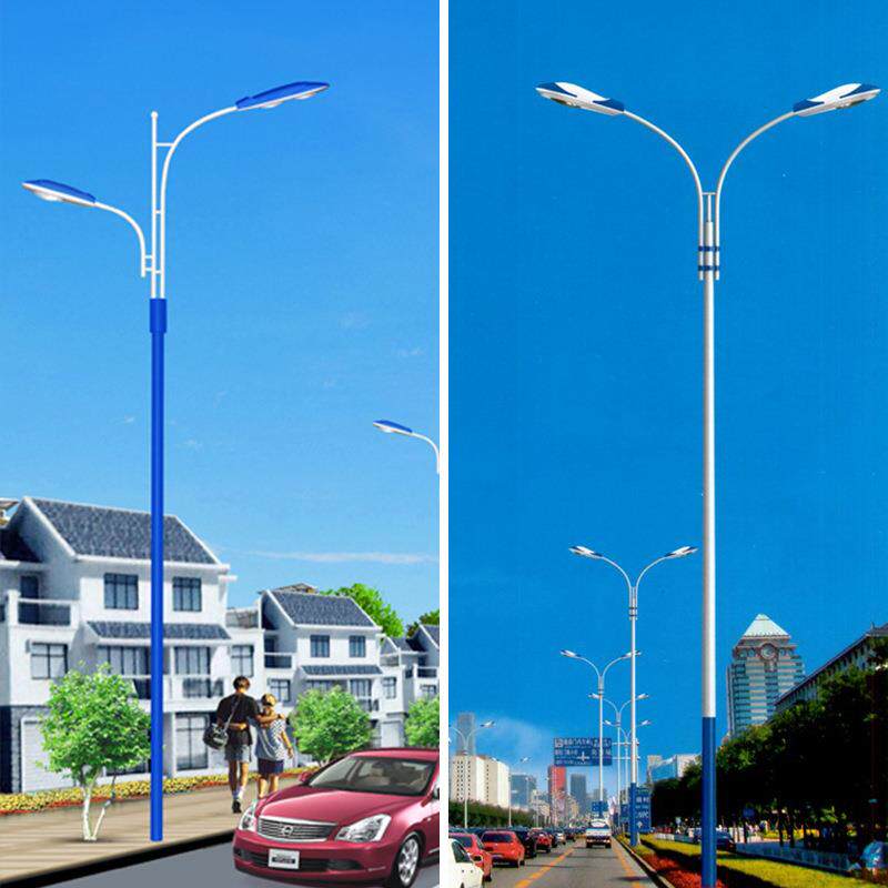城市小区公路道路灯厂家 双臂照明led市电路灯市政工程灯具杆